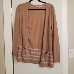 Tan striped sweater